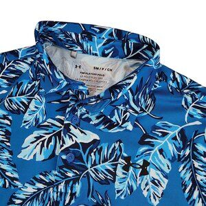 Under Armour Men's The Playoff Golf‎ Polo Blue Tropical Sporty Outdoor Active Sm